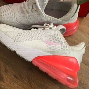Nike Air Max 270, Woman 5.5, honeydew, pink & white